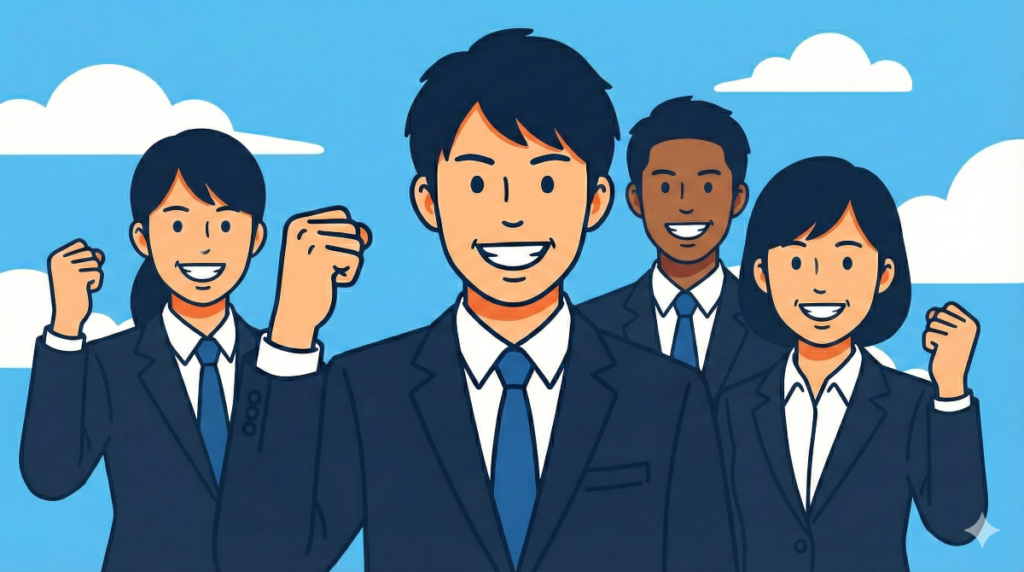 就活を頑張る学生のイメージ